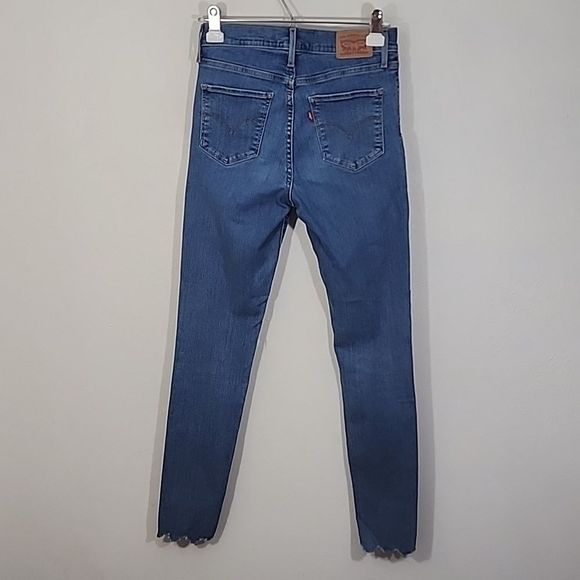 Levis 720 High Rise Super Skinny ripped and distressed size 28 - Picture 10 of 16